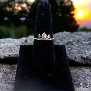 Christmas Tree Ring 925 Sterling Silver